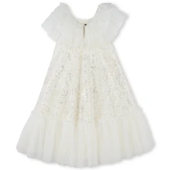 Dress with sequin embroidery