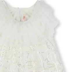 Dress with sequin embroidery