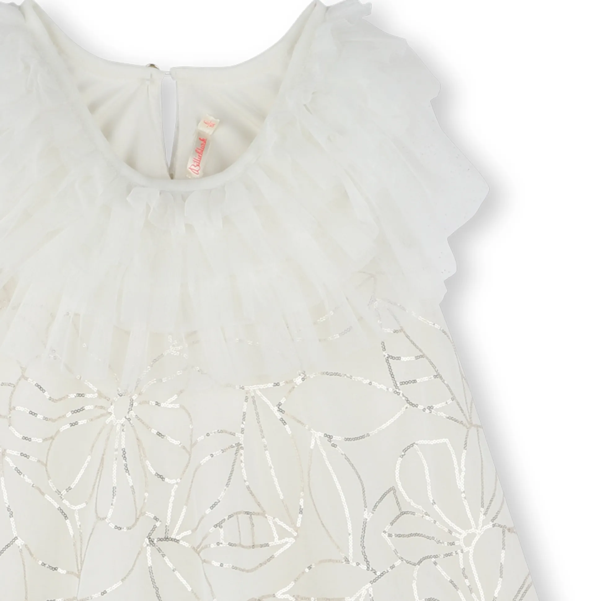 Dress with sequin embroidery