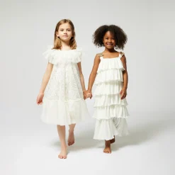 Dress with sequin embroidery