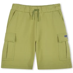 Elastic waist bermuda shorts
