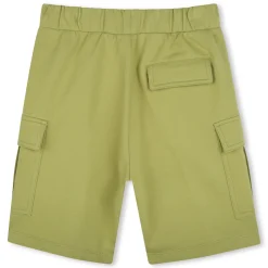 Elastic waist bermuda shorts