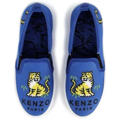 Elasticated canvas trainers