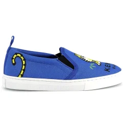 Elasticated canvas trainers