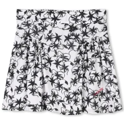 Elasticated-waist skirt
