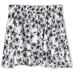Elasticated-waist skirt