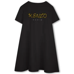 Embroidered badge flared dress