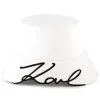 Embroidered cotton bucket hat