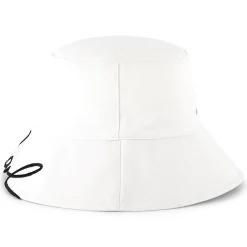 Embroidered cotton bucket hat