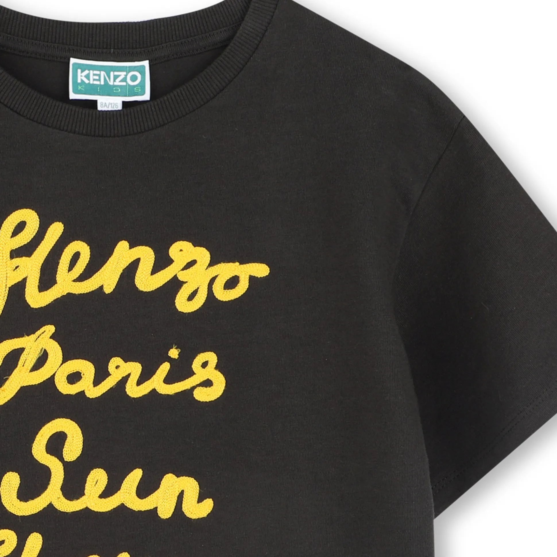 Embroidered cotton T-shirt
