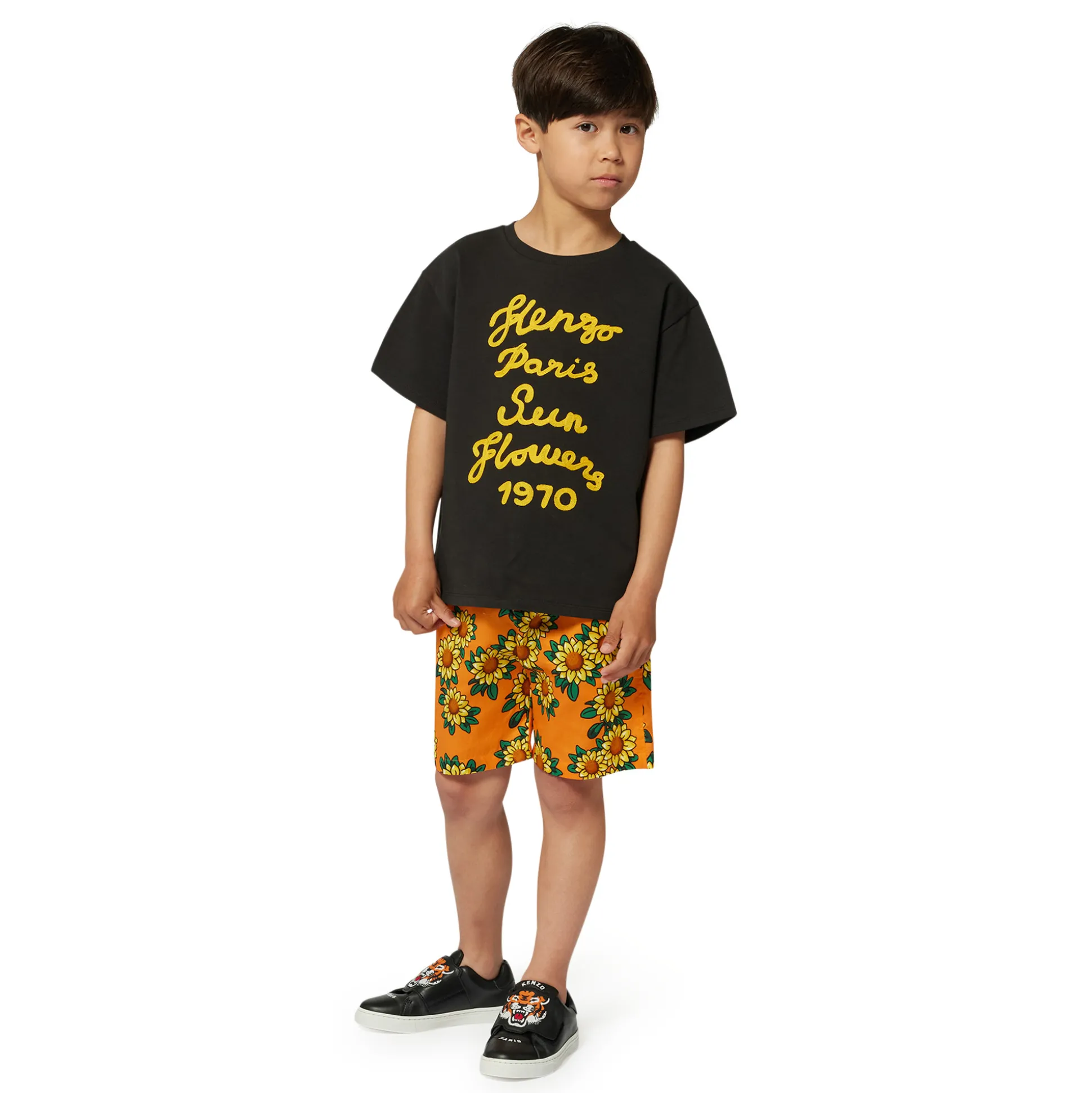 Embroidered cotton T-shirt