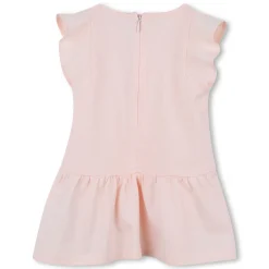 Embroidered dress with frills