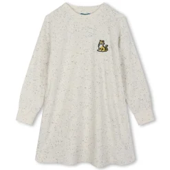 Embroidered fleece dress