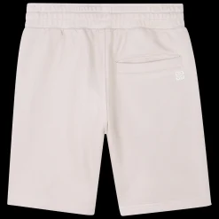 Embroidered fleece shorts