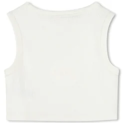Embroidered logo tank top