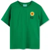 Embroidered T-shirt with patch