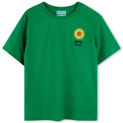 Embroidered T-shirt with patch