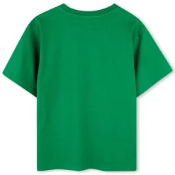 Embroidered T-shirt with patch