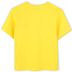 Embroidered T-shirt with patch