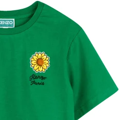 Embroidered T-shirt with patch