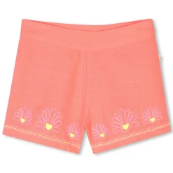 Embroidered zip-up shorts