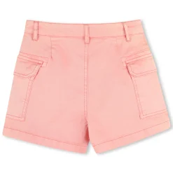 Faded embroidered shorts