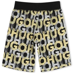 Fleece Bermuda running shorts