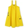 Fleece dress with embroideries