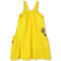 Fleece dress with embroideries