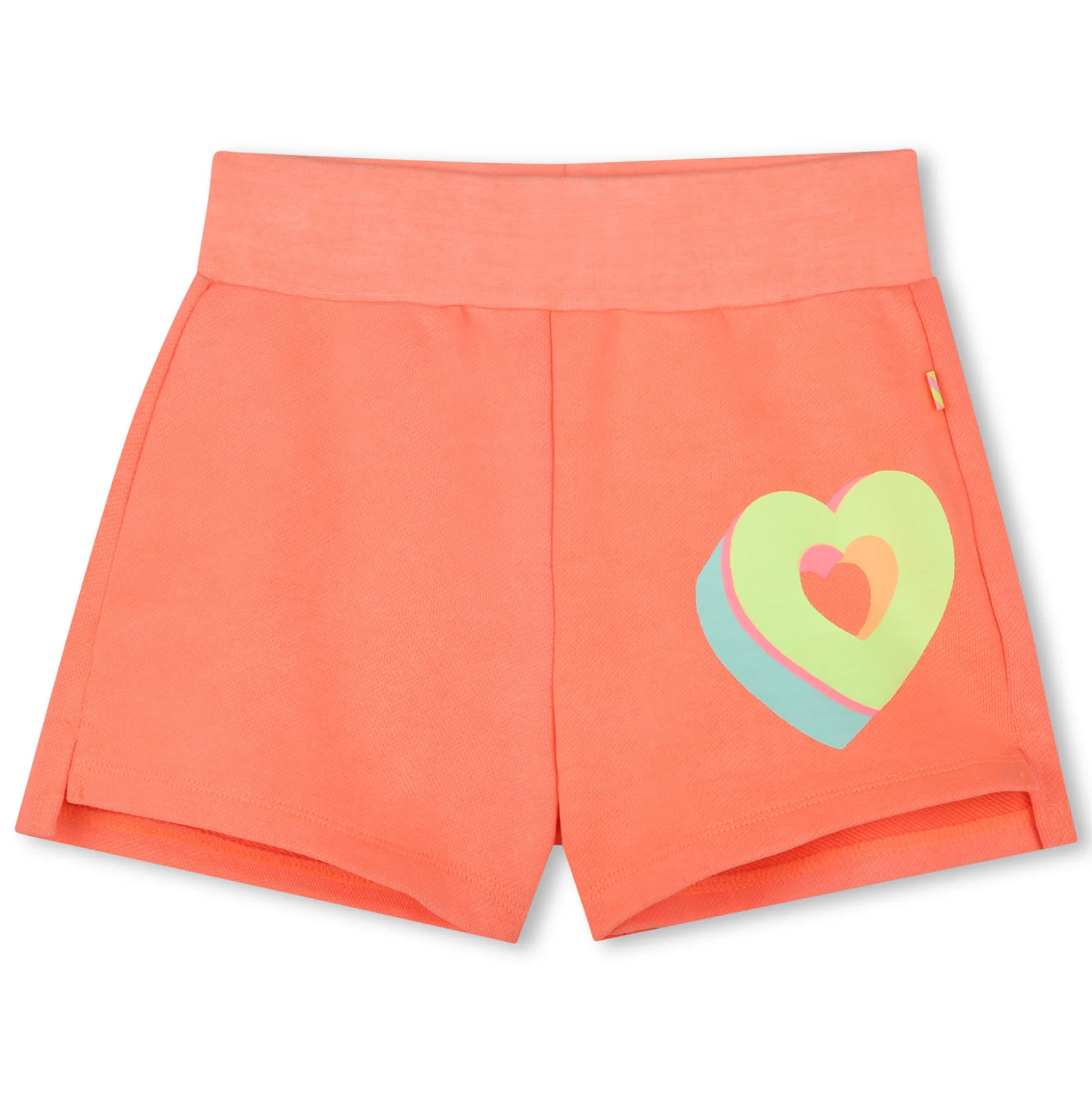Fleece shorts with hearts
