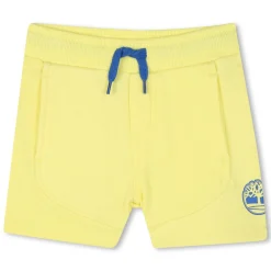 Fleece shorts with panels