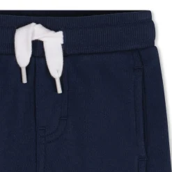 Fleece shorts with panels