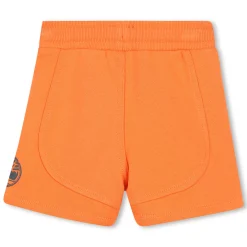 Fleece shorts with panels