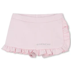 Frilled fleece shorts