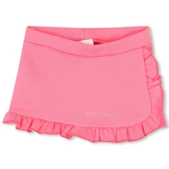 Frilled fleece shorts