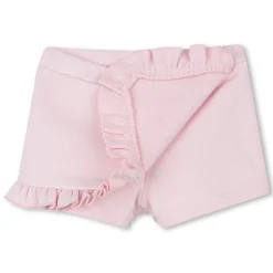 Frilled fleece shorts