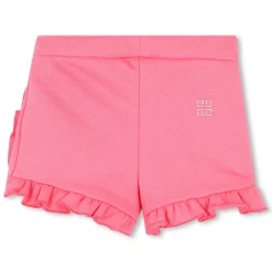 Frilled fleece shorts