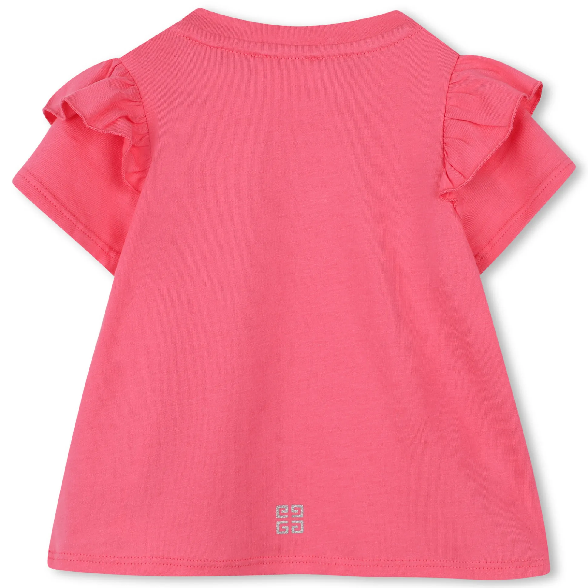 Frilled sleeve T-shirt