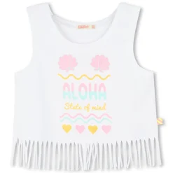 Fringed vest top