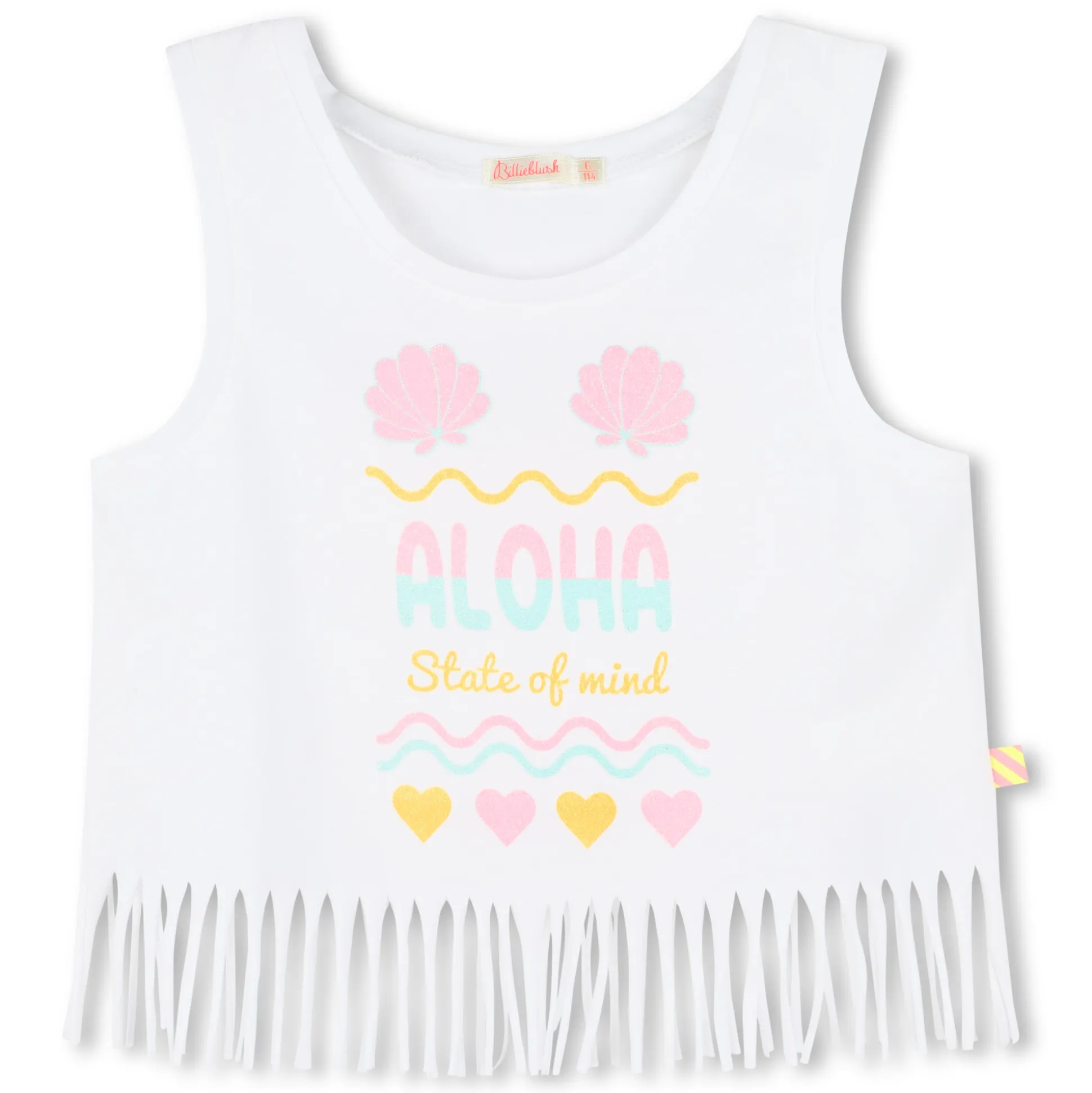 Fringed vest top