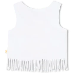 Fringed vest top
