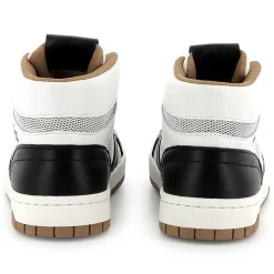 Hi-top lace-up trainers
