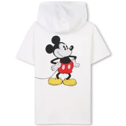 Hooded cotton dress