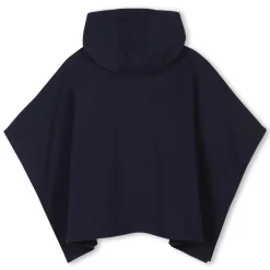 Hooded fleece cape
