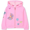 Hooded fleece cardigan
