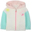 Hooded fleece cardigan