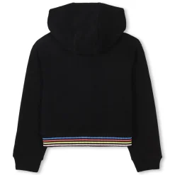 Hooded fleece cardigan