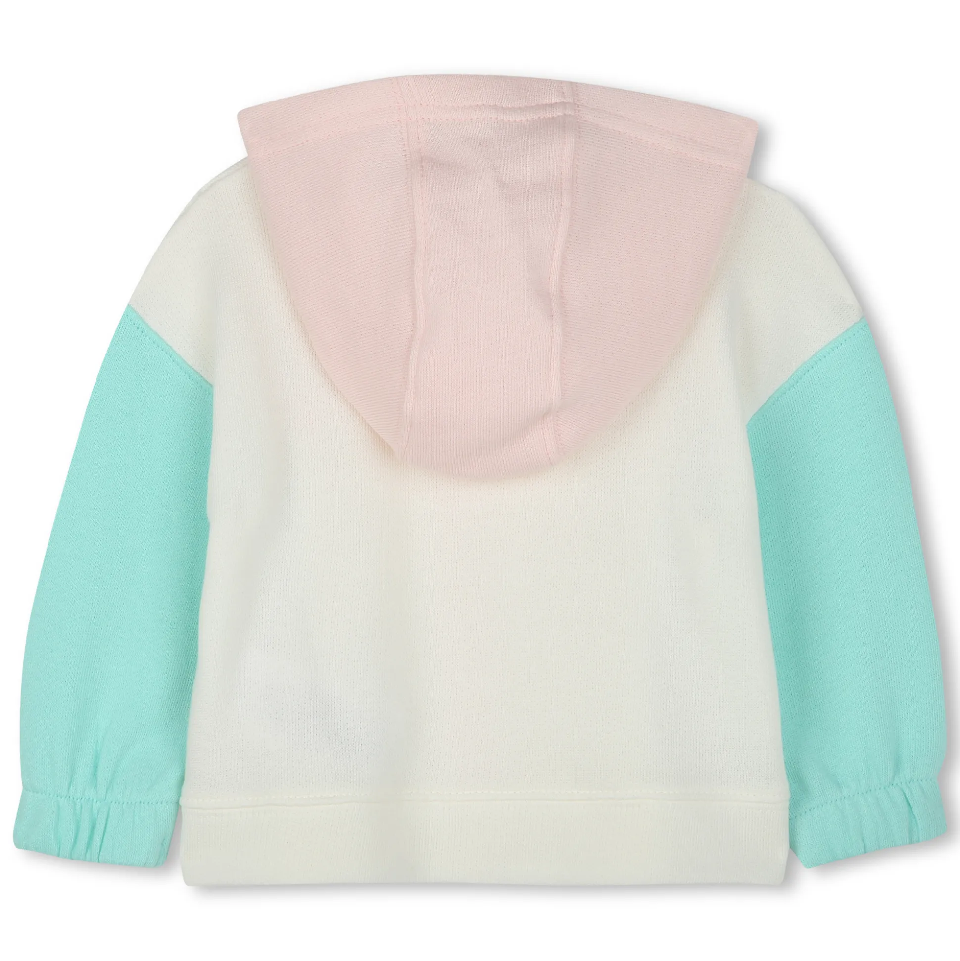 Hooded fleece cardigan
