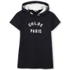 Hooded fleece dress