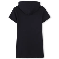 Hooded fleece dress